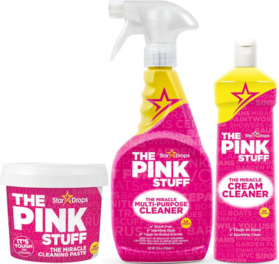 Stardrops the Pink Stuff Miracle Cleaning Bundle   Multi-Purpose Paste, Spray &