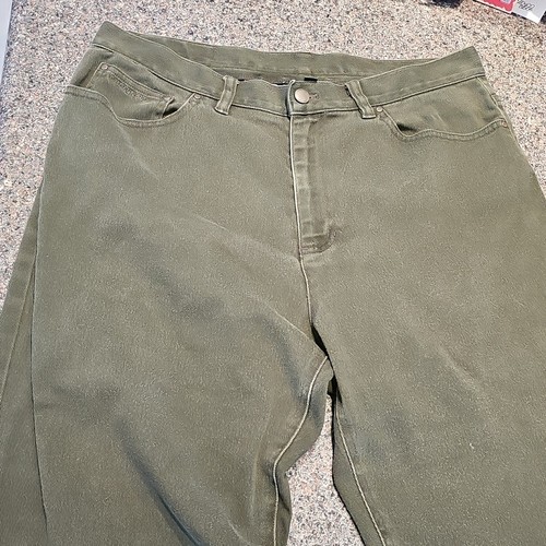 Vtg Ralph Lauren Jeans Co. Women's Size 14 Forest Green Denim Straight RLR EUC - Picture 2 of 20