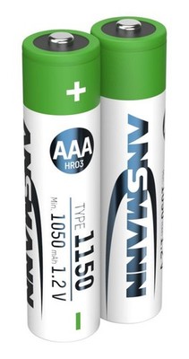 ANSMANN NiMH Akku Micro AAA Typ 1150 (min. 1050 mAh) 2er Papierblister #25254885