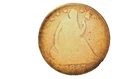 1847 - O seated liberty half dollar
