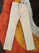 Women  s Vintage 90s Versace Jeans Couture Tan Straight-Leg Pants 26