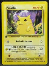 POKÉMON~PIKACHU~58/102~SET BASE~1A EDIZIONE~ITALIANO~NM-