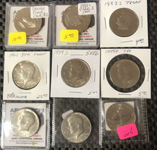 1967 Proof, 89 S, 04 S, 87 S Proof and 5 other JFK's BU ++