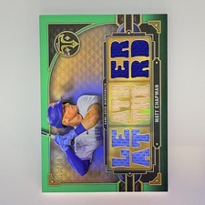 Matt Chapman 2022 Topps Triple Threads Emerald Relic /18 #TTR-MCH1 Blue Jays