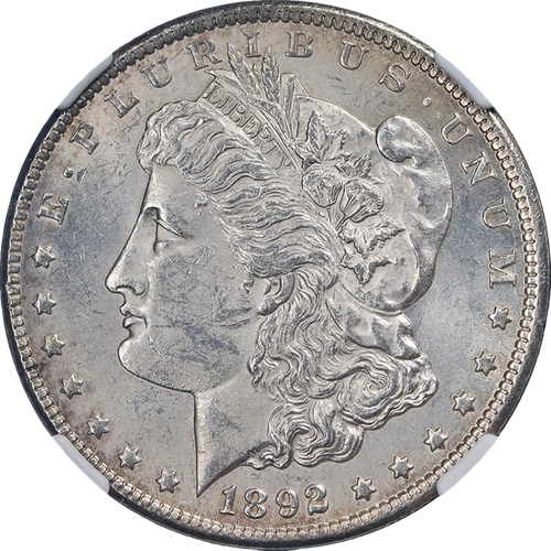 1892-CC Morgan Silver Dollar NGC MS61 Nice Eye Appeal Nice Strike