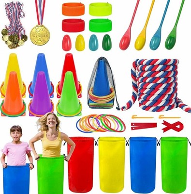 Outdoor Karneval Spiele Sport Tag Ei & Löffel Rennen Sack Ring werfen Tauziehen