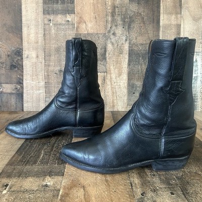Lucchese Classics L818128 Soft Leather Black Western Cowboy Boots