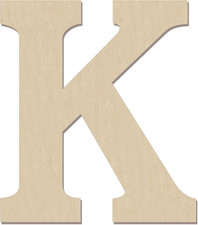 12 Inch Large Wooden Greek Letters, Unfinished Big Wood Letters for Wall Decor,