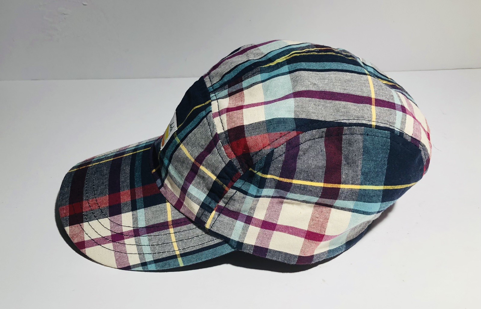 Sluder Patchwork Madras 5 Panel Strapback Adjusta… - image 4