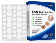 144 Pack of Skin Tag Remover Patches Effective Removal Sticker Quick Mole Wart