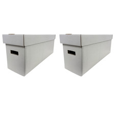 2 Long Comic Book Box • Comic Storage Boxes Holds 200–225 Comics Box Woodhaven