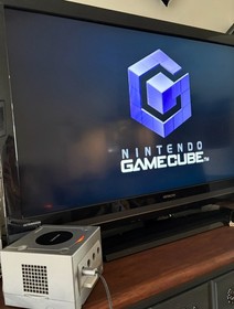 Nintendo Game Cube DOL-101 Silver With OEM Controller Cords & Memory Card TESTED