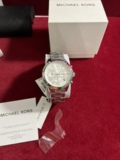 New Michael Kors MK-6731 Stainless Steel Chronograph-Bradshaw Womens Watch