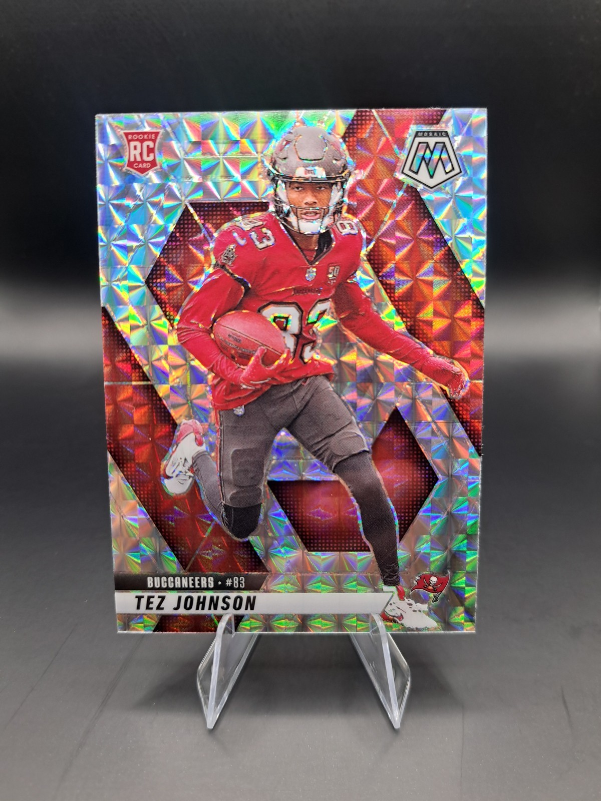2025 Panini Mosaic Tez Johnson RC Silver Prizm #316