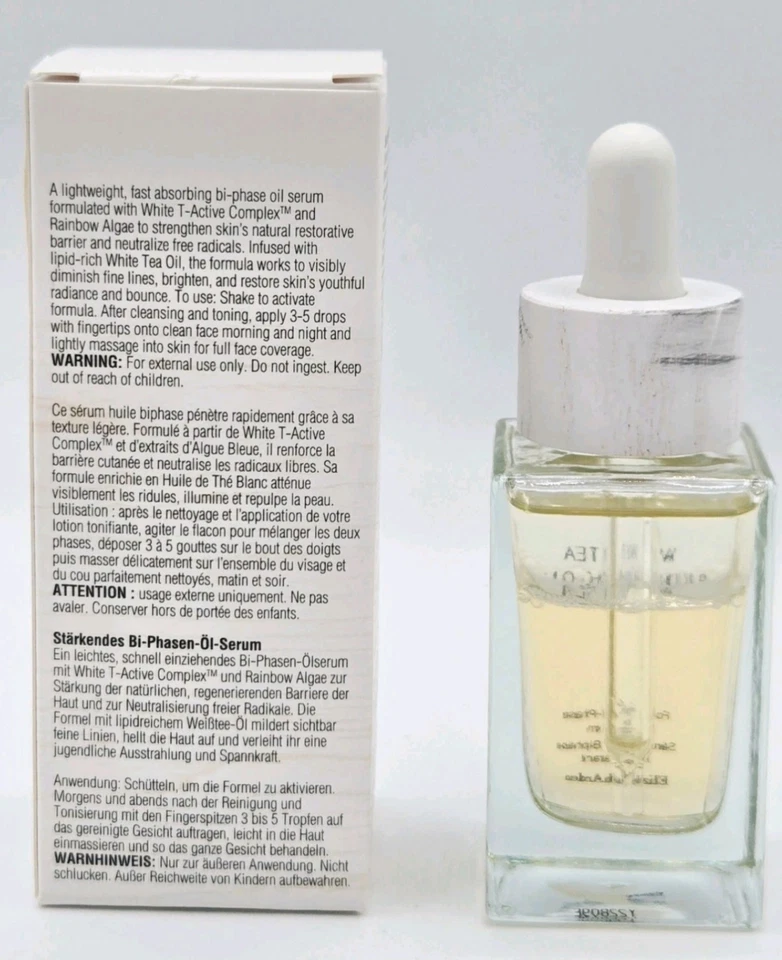 Suero de aceite bifásico fortificante Elizabeth Arden White Tea Skin Solutions 30 ml/1 oz Foto 3 de 4