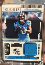 2024 contenders Rookie Ticket JaTAVION SANDERS Patch #RTS-JTS. Nice card