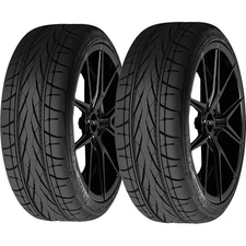 (QTY 2) 235/40R18 Forceum Hexa-R 95Y XL Black Wall Tires