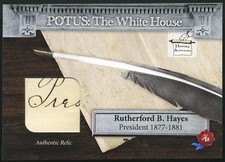 Rutherford B. Hayes 2025 HA Historic POTUS: The White House document relic /130