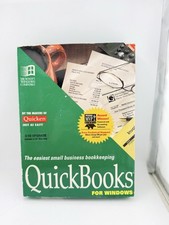 Vintage QuickBooks Version 2.0 Windows 3.5 Disks Complete Set Manuals