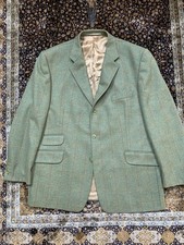 Vtg Brook Taverner Tweed Hacking Jacket Hunting Made In Scotland 58 48 US