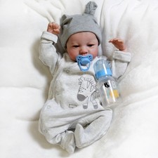 18In Real Life Like Reborn Baby Dolls Vinyl Silicone Newborn Boy Doll Xmas-Gift