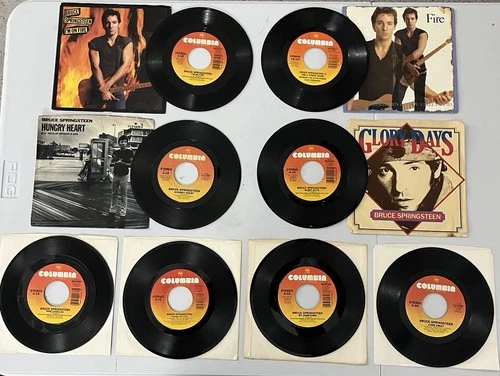 Lot of (8) Bruce Springsteen 45 RPM Records - Lot #1
