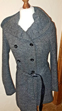 Marke ONLY Damen Wollmantel mit Kapuze grau Gr. M Übergang Mantel TOP ZUSTAND