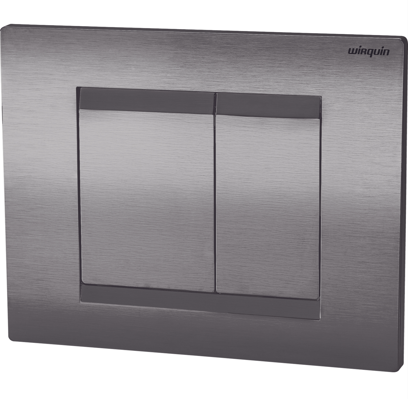 Wirquin ESSENTIAL Dual Flush Plate – Gunmetal (50120763)