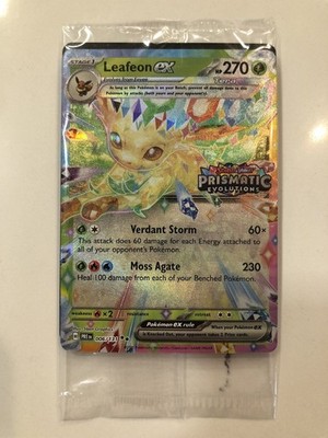 Pokemon Leafeon EX 006/131 Prismatic Evolutions Stamp Promo Sealed