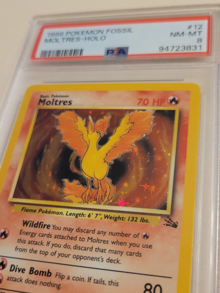 Moltres - Pokemon Fossil #12 - Near Mint to Mint PSA 8 - Image 3 of 4
