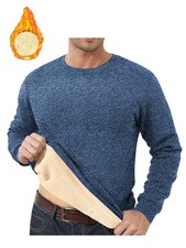 Lamb Fleece Round Neck Top for Men in Winter with Thick and Warm Fleece Hoodie
