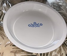 Corning Ware Blue Cornflower P-309 Pie Plate Baking Serve Dish 9 Inch Vintage