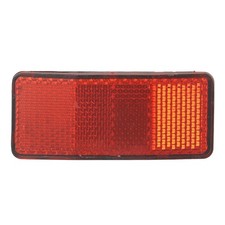 1x 100x40mm Red E-Approved Rectangular Reflectors Highly Reflect Light