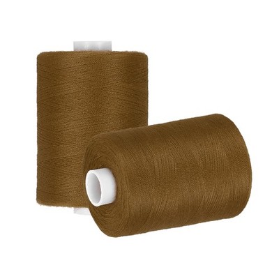 2 Spool Sewing Thread, Brown #521 for Sewing Hand, 1000 Yards/Spool