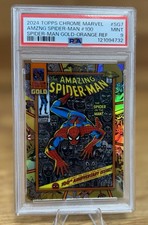 2024 Topps Chrome Marvel Amazing Spider-Man #100 SG-7,  /25 graded PSA 9