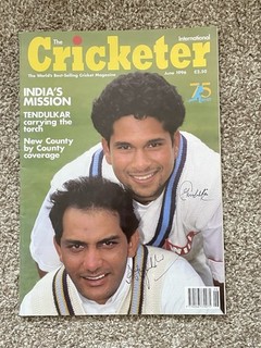The Cricketer International June 1996 Cricket Magazine With 4 autographs