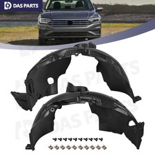 Fender Liner For 2019-2023 Volkswagen Jetta Front Left Right Inner Wclips Set Fender Liner For 2019-2023 Volkswagen Jetta Front Left Right Inner Wclips Set