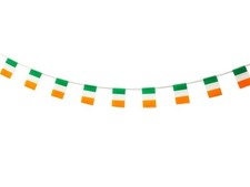 Lot de 40 drapeaux irlandais, guirlande Irlande 11,4 m, drapeau national