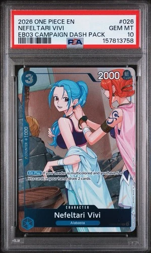 2025 ONE PIECE EB02-EXTRA BOOSTER -ANIME 25TH COLLECTION- #026 NEFELTARI VIVI ALTERNATE ART
