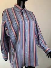 Polo Ralph Lauren Regent Custom Fit Men  s L Shirt Multicolor Stripe Button Down