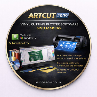 ARTCUT 2009 DVD | Professional Vinyl Cutter & Plotter Software for Sign Making