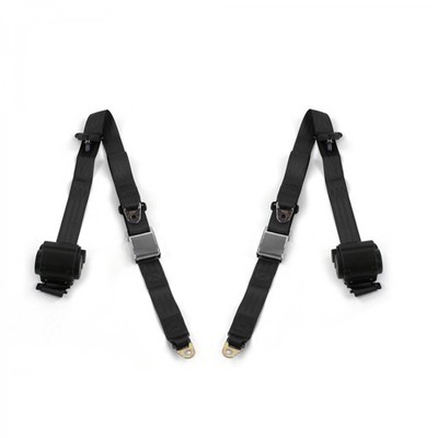 IH Scout 1961 - 1980 Airplane 3pt BK Retract Bucket Seat Belt Kit-2 Belts