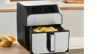 Quigg GT-AF-01 XXL Heißluftfritteuse Airfryer 2000 W - 5,5 L - 80-200°C - Touch