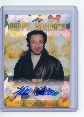 2020 Leaf Trading Cards Happy Holidays Federico Castelluccio Autograph 1/1