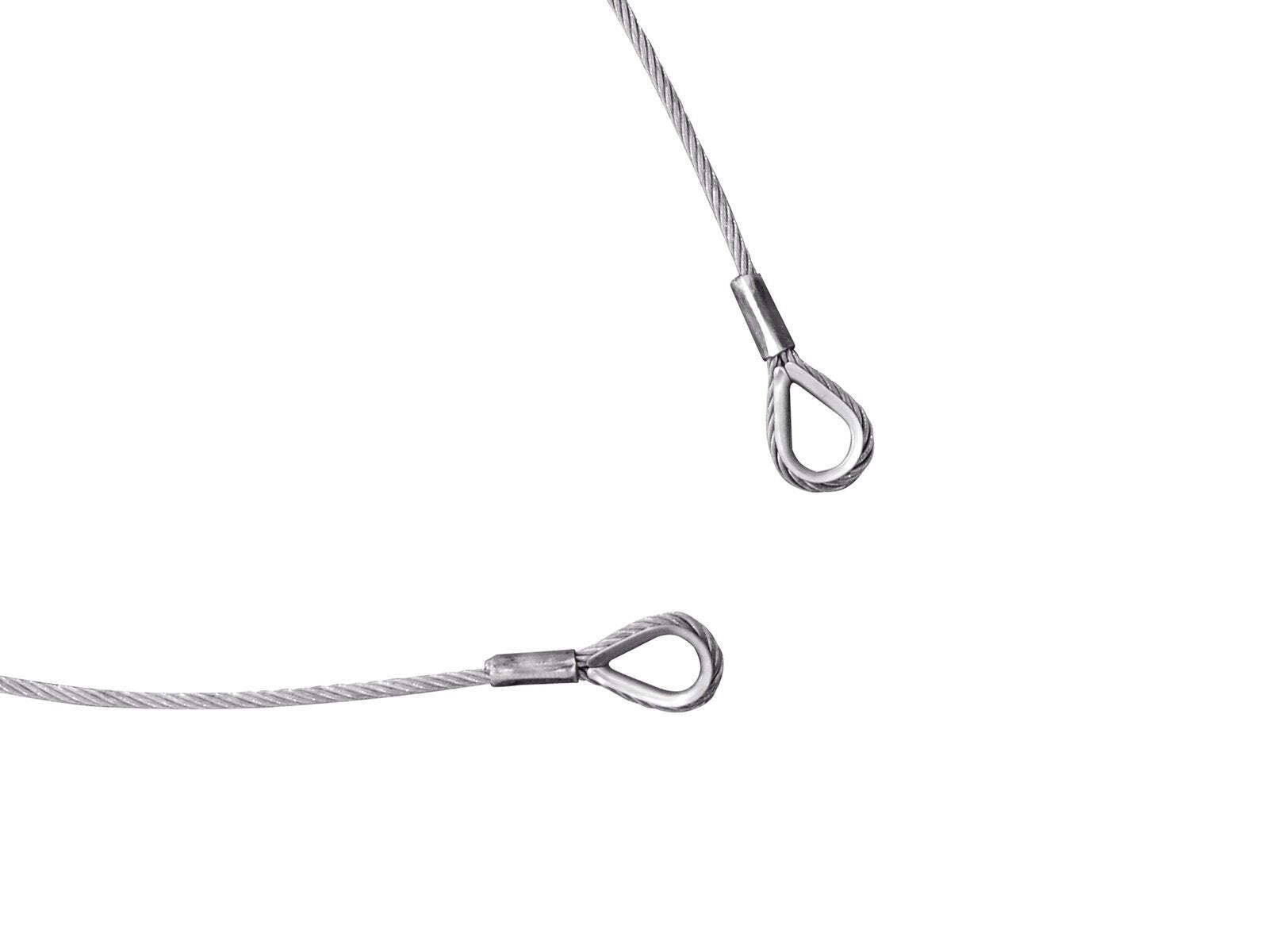 Eurolite Stahlseil 1000x4mm Silber Mit Kausche