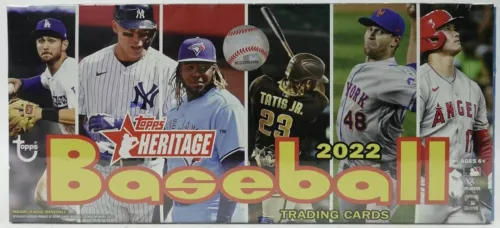 2022 Topps Heritage Baseball Factory Sealed Hobby Box
