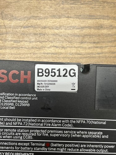 Bosch Security B9512G Control Panel - Picture 3 of 4
