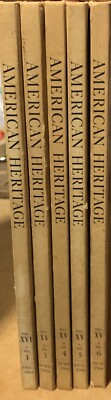 American Heritage - LOT of 5 - April, June, August, October, December 1964 - HC