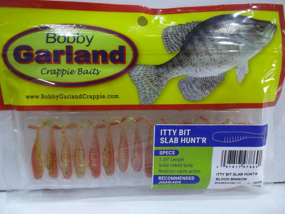 Bobby Garland Crappie Baits Itty Bit Slab Hunter 1.25