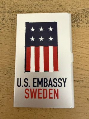 US Embassy Sweden Business Card Holder